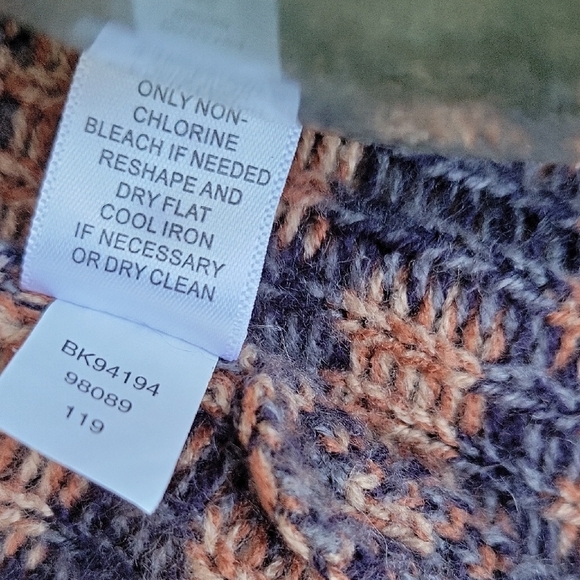 Cable & Gauge Southwestern Aztec Boho Open Front Long Cardigan Sweater Sz M - Picture 3 of 6